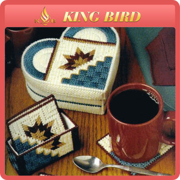 crochet craft on cup coaster new product