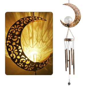 Solar Moon Wind Chimes utomhus