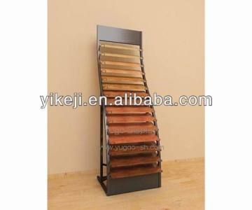 steel material flooring display rack,multilayer flooring display stand,metal material wood flooring display rack stand