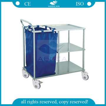 AG-SS010A CE ISO certificated stainless steel hospital linen cart