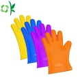 Silikon Kochen Waschhandschuhe mit Scrubber Handschuhe