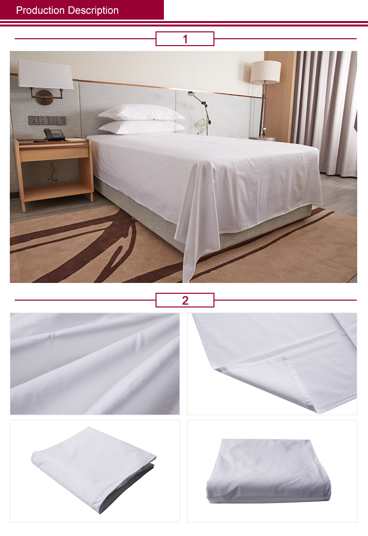 Hospital Guestroom Linen Dormitory Linen Set Plain Weave Cotton Duvet Cover Set