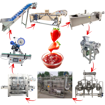 Strawberry Jam Production Line and Tomato Processing Machines