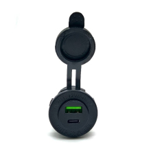 12V 24V DC Input Dual USB 5V 48A Charger Socket Panel Mount