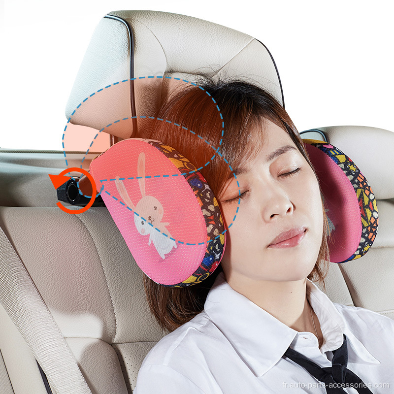 Support de tête d&#39;oreiller de sommeil réglable en voiture