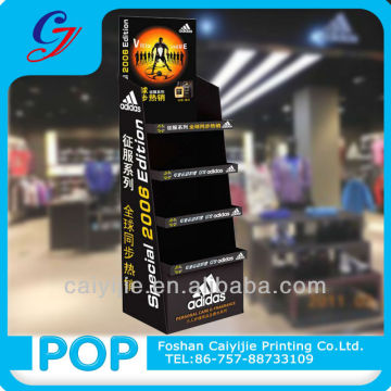 smart flexible black color sport product spinning counter top display rack