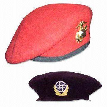 Berets for Military/Air Force, Made of Wool, EU-standard