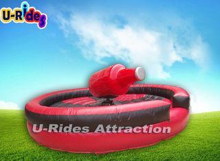 Red Bottle Shape Mechanical Rodeo Bull Professional With Fi