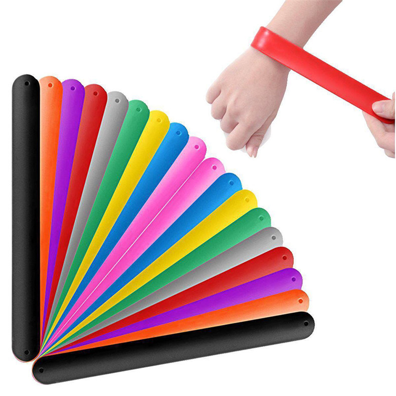 Силиконовый браслет Пустой Отражатели Silicone Blank Slap Bracelet