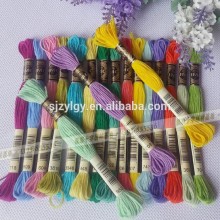 100% XinJiangMian cross embroider line 8 meters each embroider line