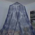 Polyester Blue Tie Dye Circular Conical Mosquito net