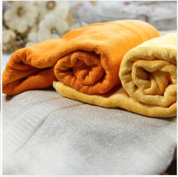 solid color dyed bath towels