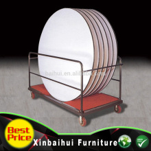 iron durable round shape banquet table trolley BH-CB40