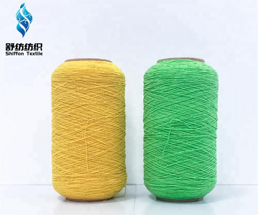 Lycra spandex covered yarn Latex rubber elastic yarn for gloves socks