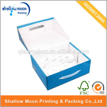 custom foldable cardboard packaging box, cardboard box with handle