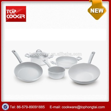 6pcs Aluminum press ceramic coating cookware set