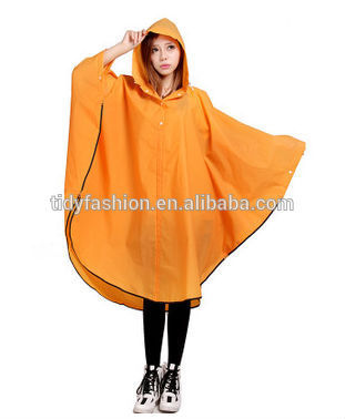 Waterproof Custom Printed Rain Ponchos For Ladies