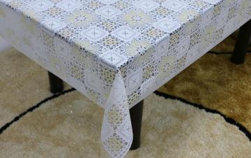 Printed pvc lace tablecloth by roll oblong