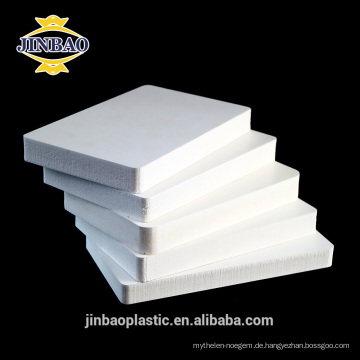 China Jinbao 5mm 8mm Dicke Kunststoff Schaum Forex Pvc Boards Harten Pvc Blatt Hersteller