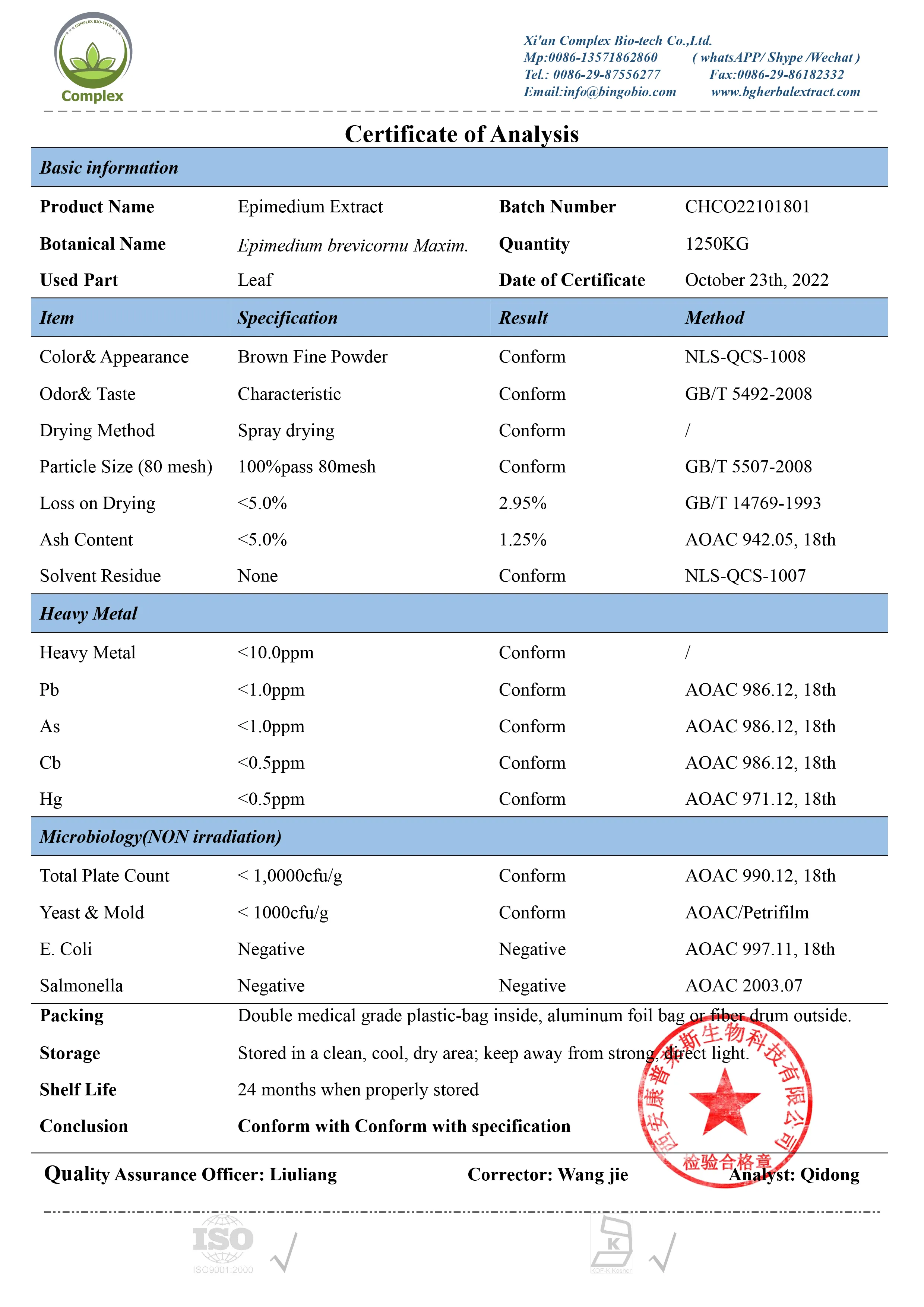 Epimedium Extract