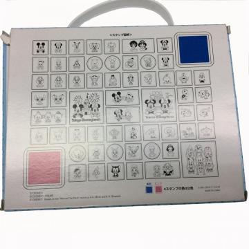 plastic diversified cartoon alphabet stamp set