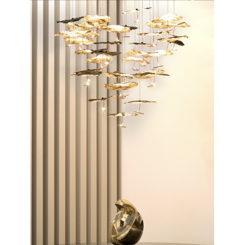 Minimalista NorIDC Contemporary Glass Leaf lustre