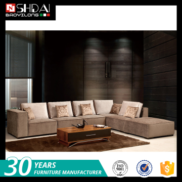 Living room funiture type big size corner sofa design G1112