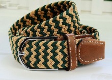 Fashion man's elastic braided belt