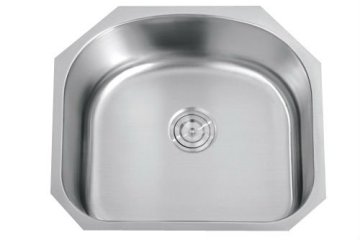 Round Corner Single Bowl Kitchen Sink