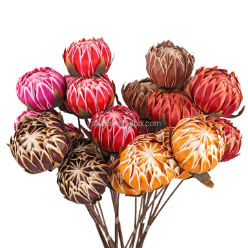Hot Selling Handmade Large Head Artificial Protea Flower for Decor