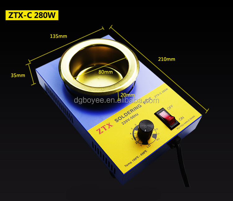 便携式锡炉温控焊锡口 无铅焊锡锅 焊锡炉