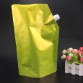 2kg eco-friendly reusable flat bottom toner spout bag