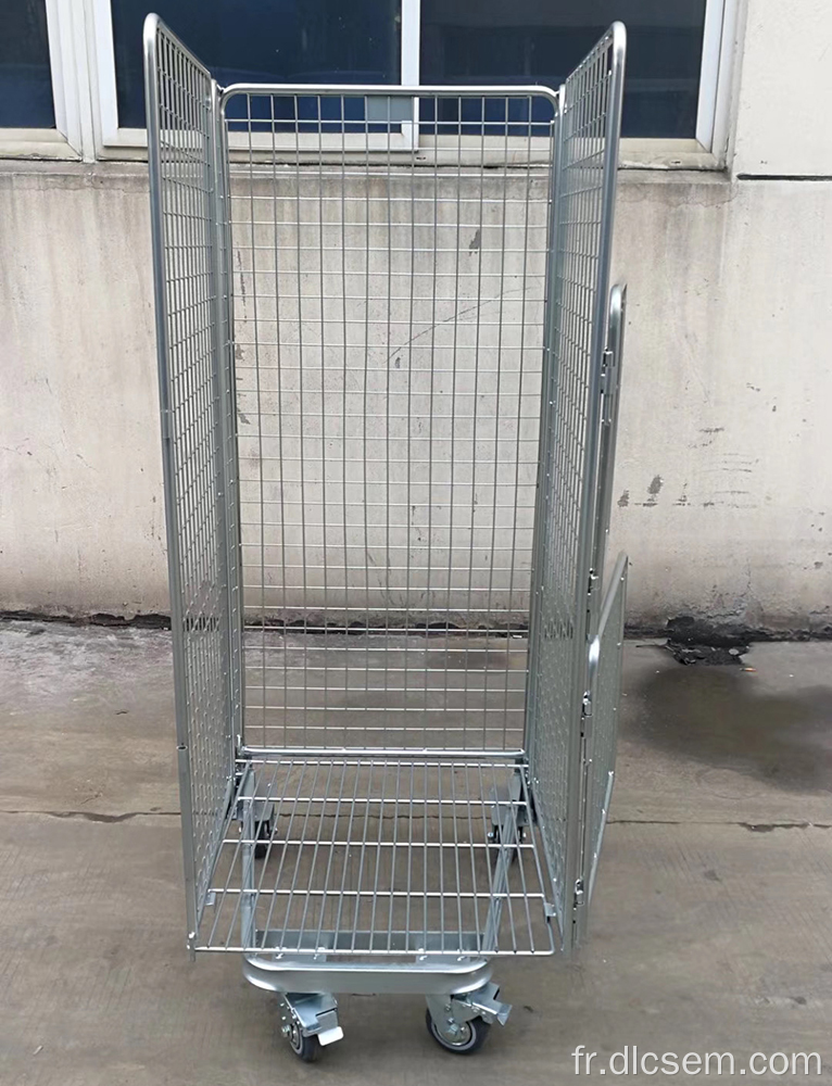 Chariot en cage pour le transport logistique