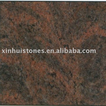 multicolor red import granite slab