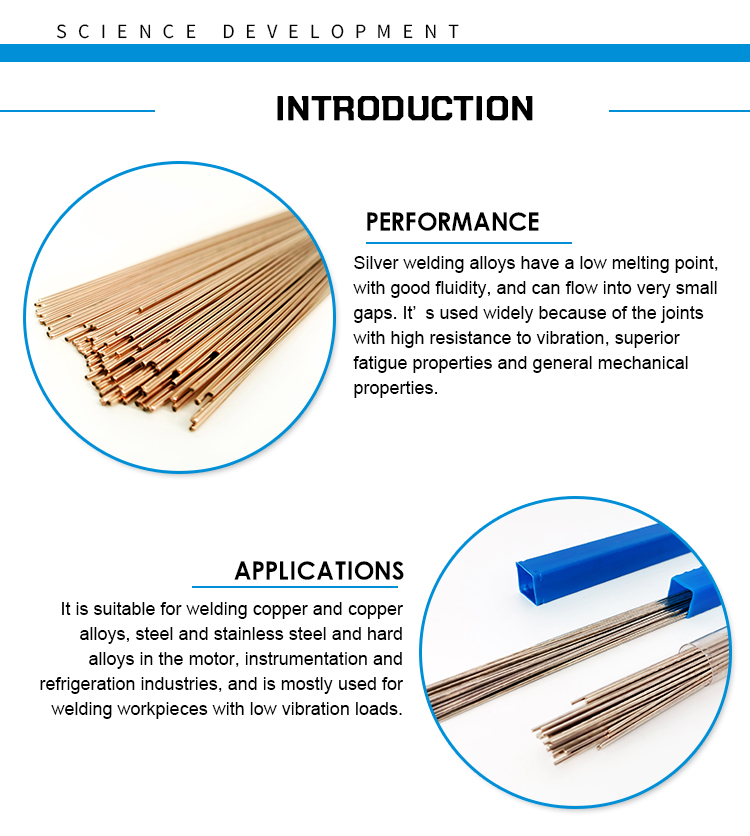 All Kinds of MIG Silver Brazing Alloys Welding Wires 0.8mm