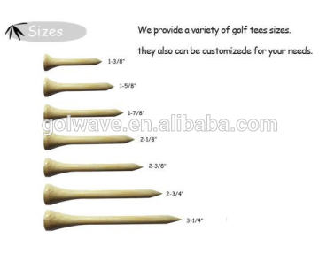 bamboo golf tee with logo printing,PLA golf tee,Biodegradable golf tee,eco-freindly golf tee