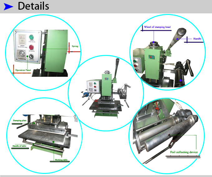 Δερμάτινη μηχανή επιχρύσωσης Leather Gilding Machine