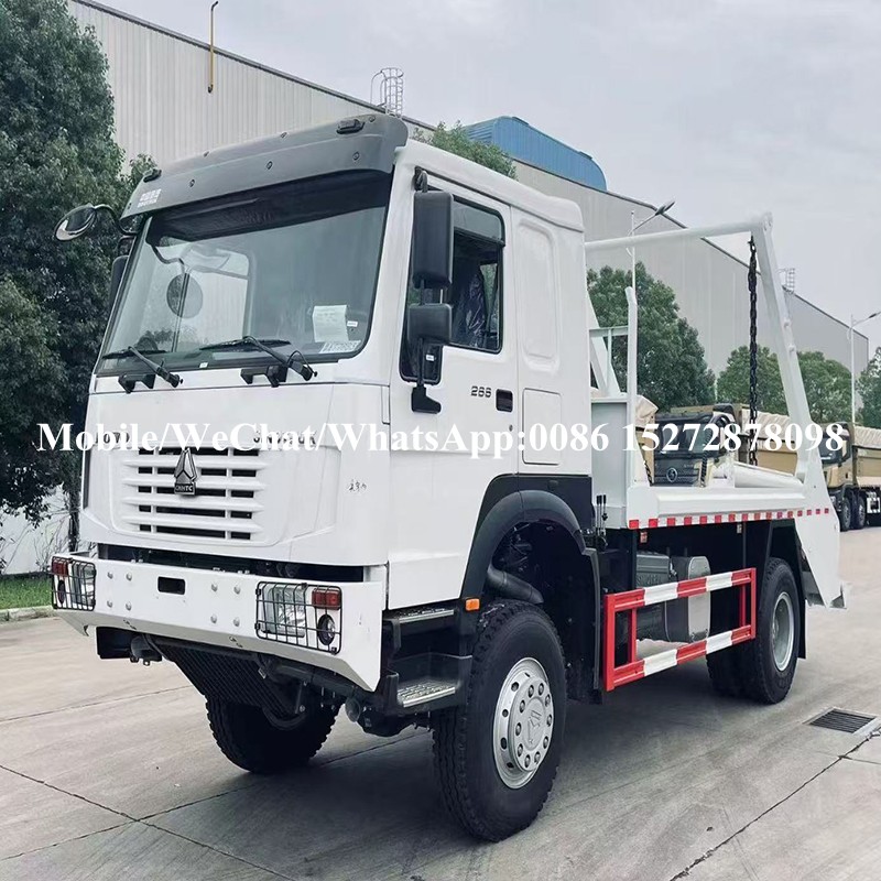 Howo Skip Carger Bask Truck (2) HOWO Skip Loader Garbage Truck (2)