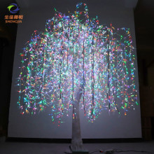 Wholesale Outdoor Professional Landscape Artificial LED Weeping Willow Trees and Lights for Roads and Gardens