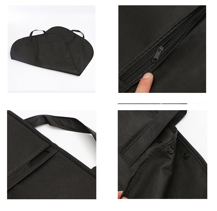 Custom non woven suit cover Garment Bag Suit Bag for Storage and Travel