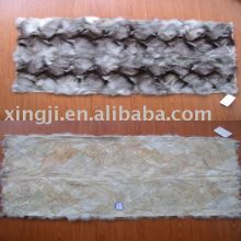 European blue fox fur plate