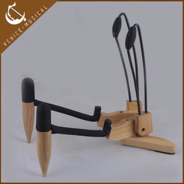 high end wood foldaway guitar stand