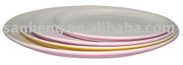 Melamine round dinner dish set