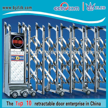 Model grill door steel security gate workshop expandable gate