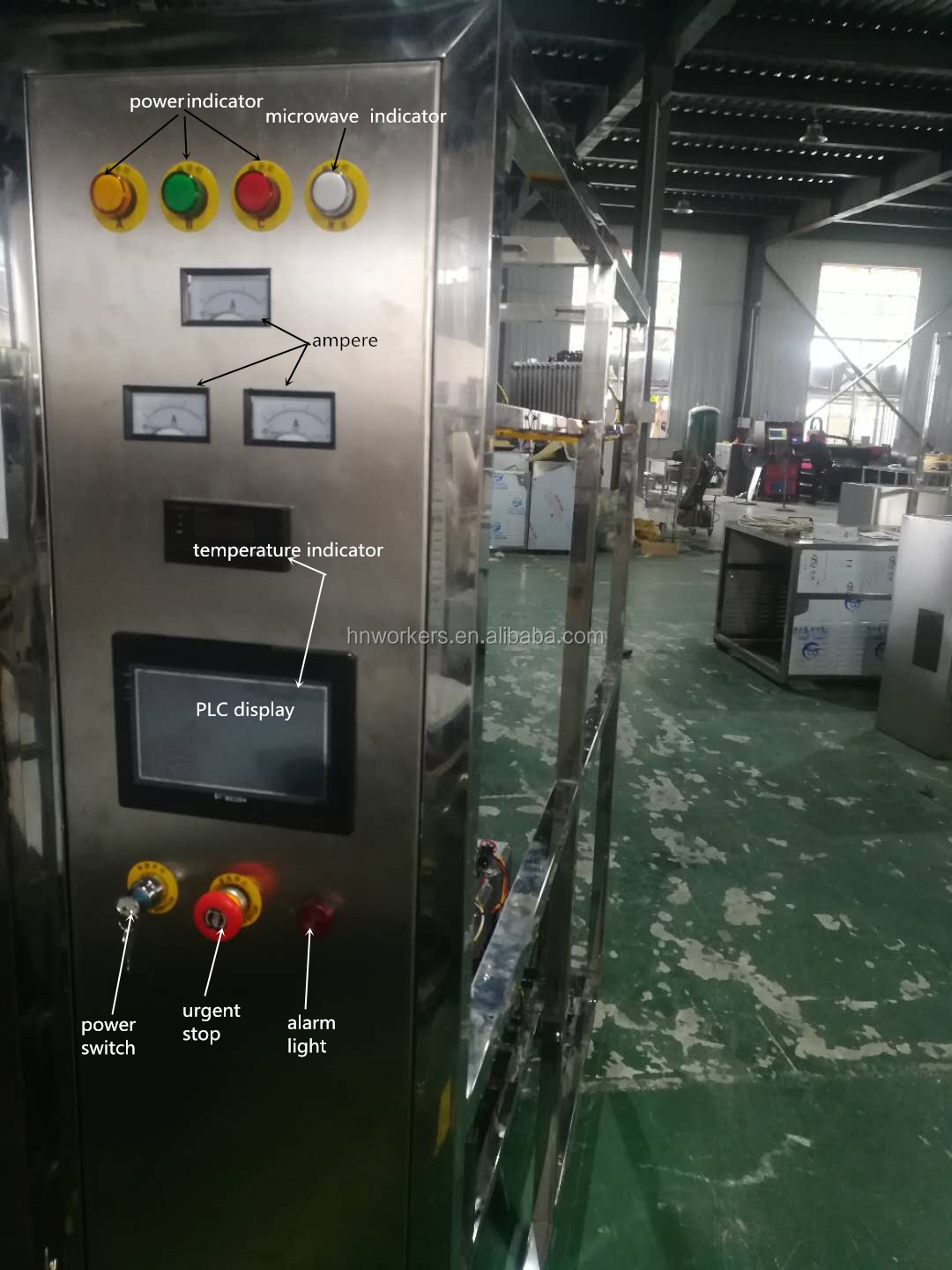 Industrial cabinet microwave drying machine sterilizing oven for medical clothing sheets and disposable sets