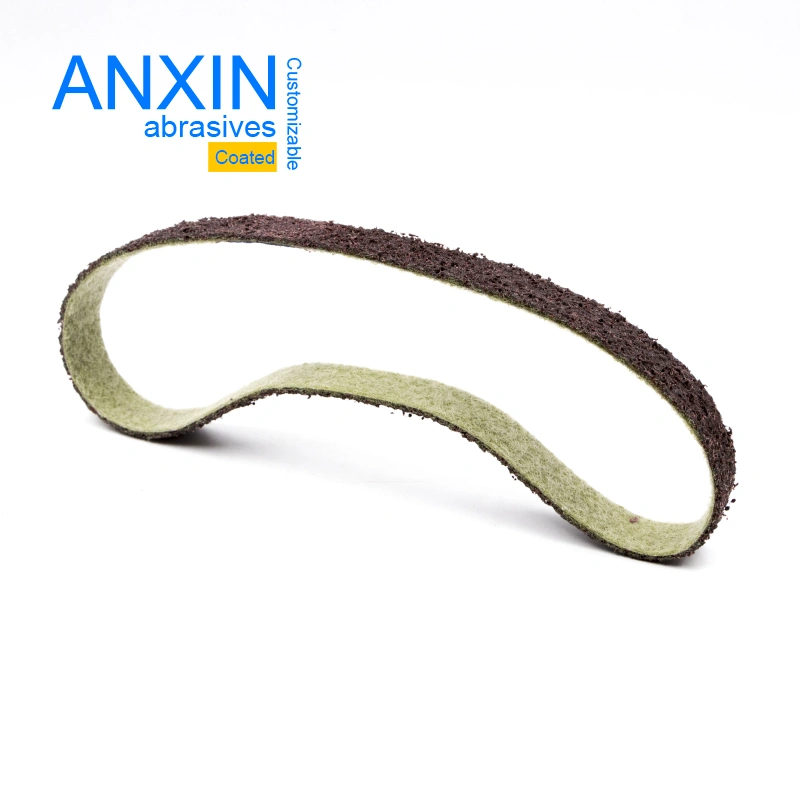 10*330mm Bbl Stainless Steel Fine Polishing Non-Woven Surface Conditioning Abrasive Belt