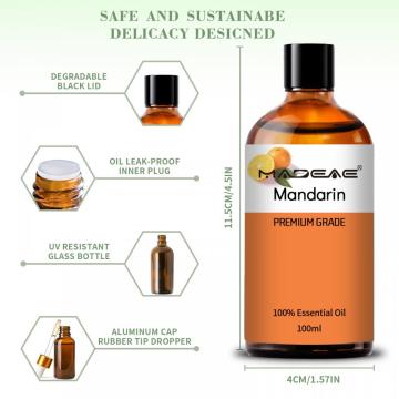 Aceite de mandarín 100% puro y natural para aceite de alta calidad