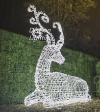 Large Outdoor Christmas Reindeer Light Displays
