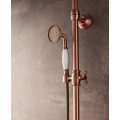 Ensemble de robinet de douche en bronze rouge