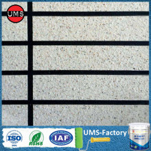 Painted wall grey look like brick